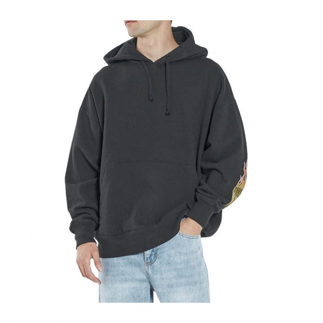 Thrills Flaming Dart Slouch Pull On Hood - Black