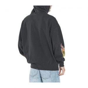 Thrills Flaming Dart Slouch Pull On Hood - Black
