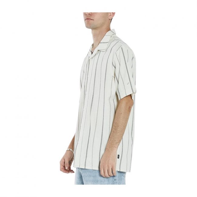 Thrills Minimal Thrills Jacquard Bowling Shirt - Tofu