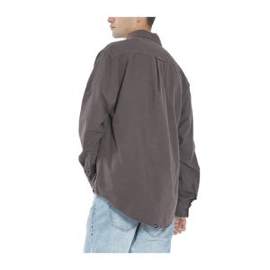 Thrills Ops Oversized Long Sleeve Flannel Shirt - Plum