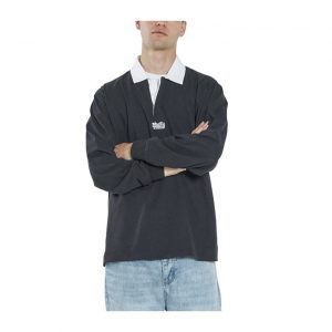 Thrills Infinite Thrills Rugby Polo - Washed Black