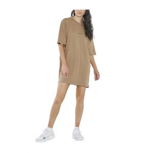 Thrills Stamp Hemp Box Tee Dress - Sand