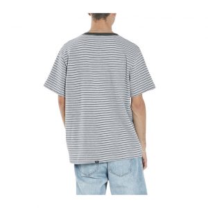 Thrills Warp Zone Stripe Merch Fit Tee - Grey Marle