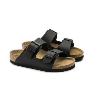 Birkenstock Arizona Kids Birko Flor Narrow - Black