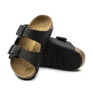 Birkenstock Arizona Kids Birko Flor Narrow - Black
