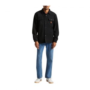 Brixton Bowery LW L/S Arctic Stretch Fleece - Black