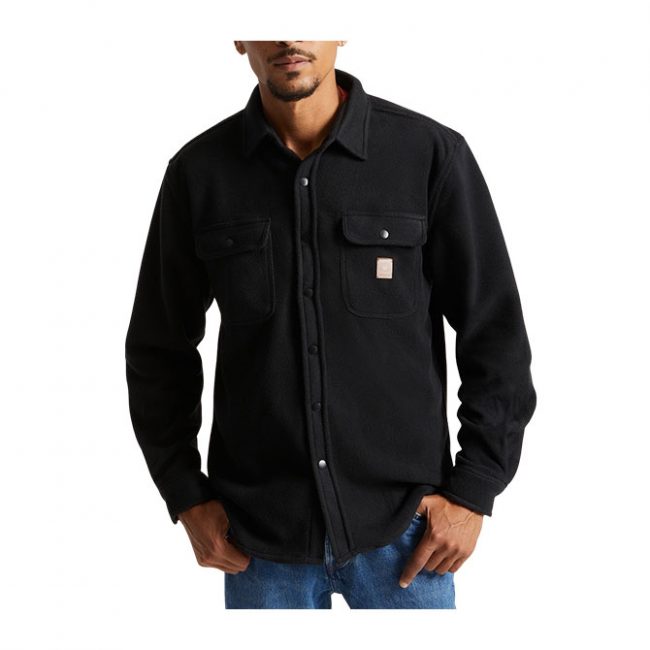 Brixton Bowery LW L/S Arctic Stretch Fleece - Black