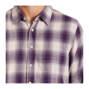 Brixton Bowery SW L/S Flannel - Purple / Beige