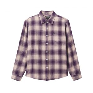 Brixton Bowery SW L/S Flannel - Purple / Beige