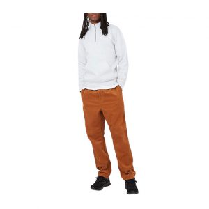 Carhartt Chase Neck Zip Sweat - Grey Heather / Gold