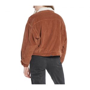 Thrills Jodie Cord Jacket - Coffee