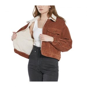 Thrills Jodie Cord Jacket - Coffee