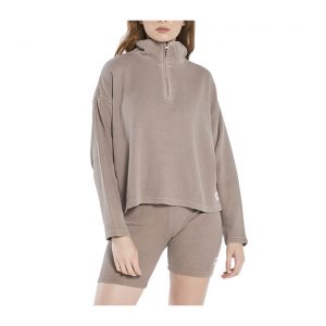 Thrills Hiatus Waffle 3/4 Zip Pullover - Yak