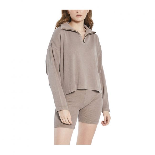 Thrills Hiatus Waffle 3/4 Zip Pullover - Yak