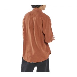 Thrills Hemp Minimal Thrills Oversize Long Sleeve Shirt - Coffee