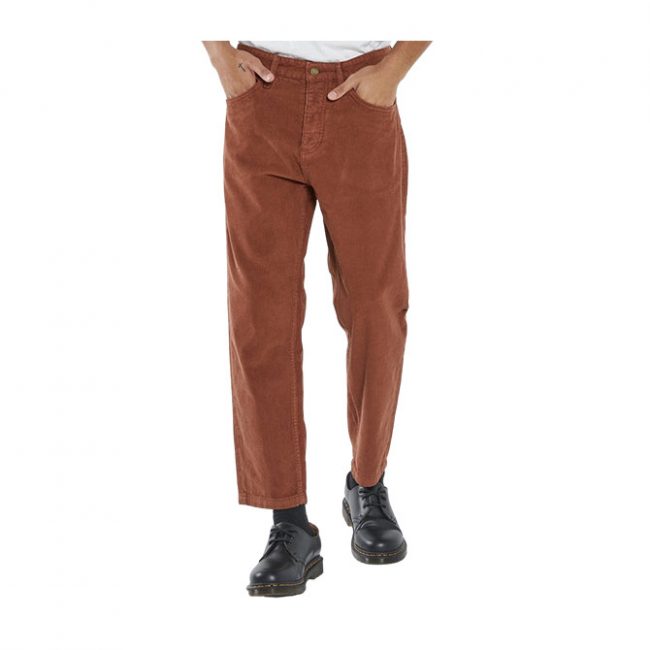 Thrills Chopped Cord Denim Jean - Coffee