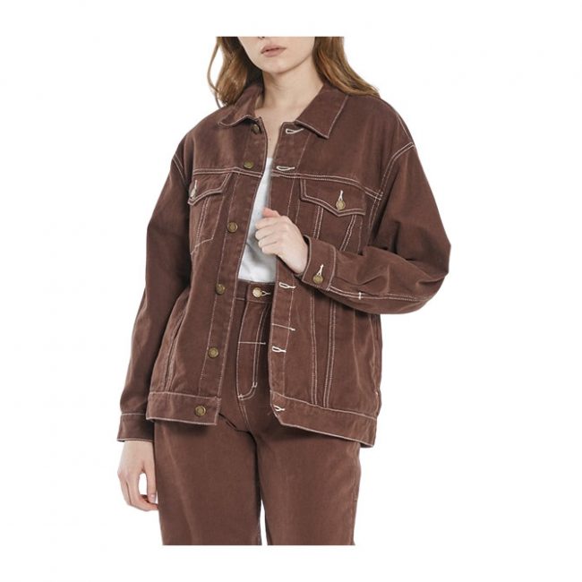 Thrills Madi Jacket - Washed Cocoa