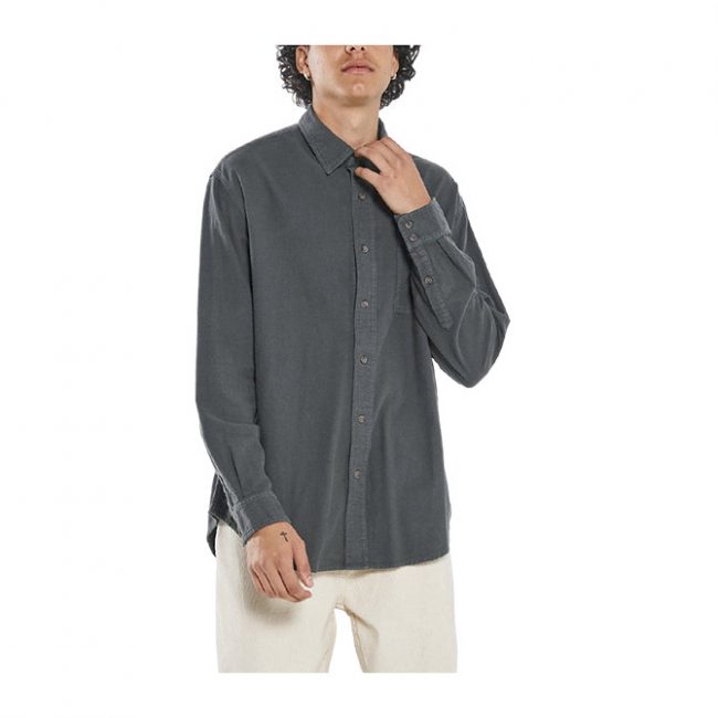 Thrills Ops Oversized Long Sleeve Flannel Shirt - Deep Forest