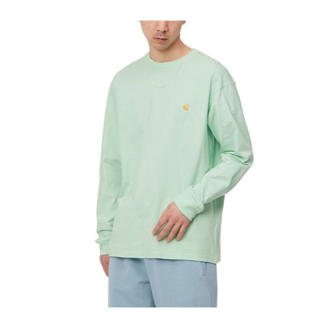 Carhartt L/S Chase T-Shirt - Pale Speartmint/ Gold