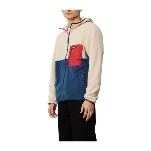 Patagonia Men's Microdini Hoody - Tidepool Blue w/ Oar Tan