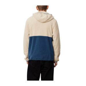 Patagonia Men's Microdini Hoody - Tidepool Blue w/ Oar Tan