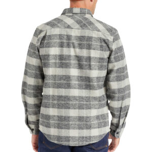 Brixton Bowery Heavy Weight L/S Flannel - Black / Charcoal