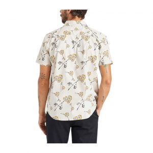 Brixton Charter Print S/S Wvn - Beige/Medal Bronze
