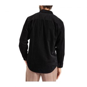 Brixton Porter L/S Waffle Corduroy - Black