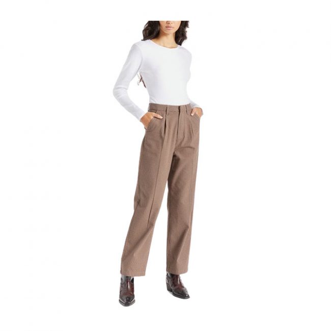 Brixton Victory Trouser Pant - Pine Bark Gingham