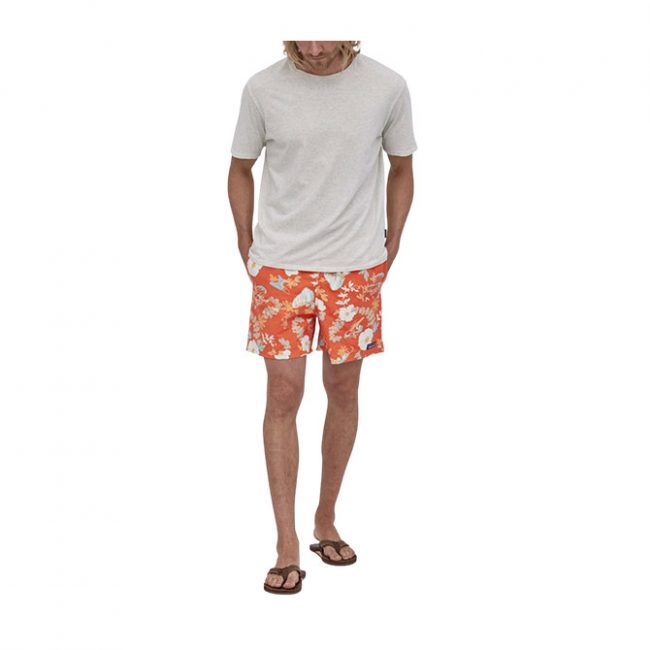 Patagonia Men's Baggies 5 in. Climb Hike Surf Tigerlily Orange