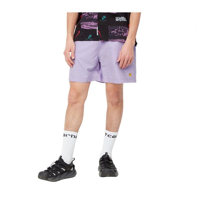 Carhartt Chase Swim Trunks - Soft Lavender / Gold