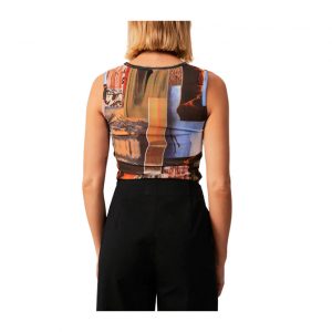 Afends Boulevard Recycled Sheer Sleeveless Top - Multi