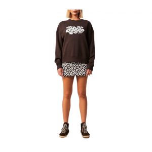 Afends Digital Holiday Recycled Oversized Crew Neck - Coffee