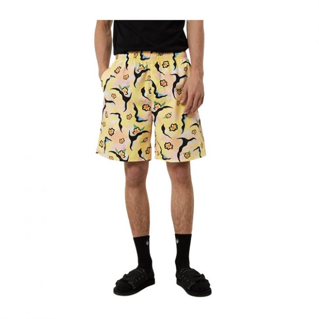 Afends Flowers Recycled Elastic Waist Shorts - Multi