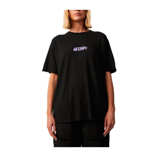 Afends Pearly Hemp Oversized T-Shirt - Black