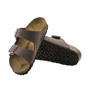 Birkenstock Arizona BirkiBuc Narrow - Mocca