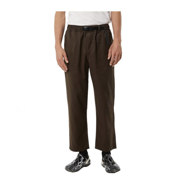 Afends Cabal Hemp Elastic Waist Relaxed Pants - Coffee