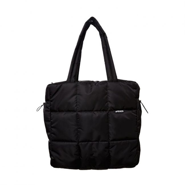 Afends Pala Unisex Recycled Puffer Bag - Black