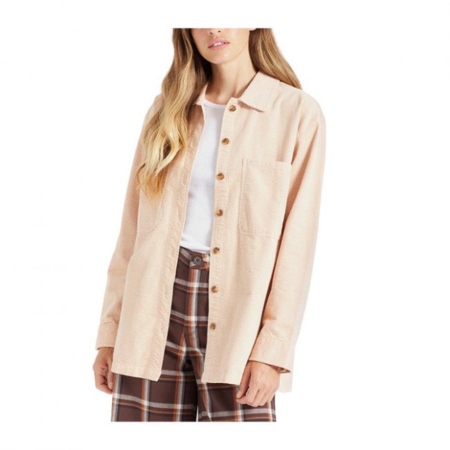 Brixton Dundee Corduroy Overshirt - Rose Dust
