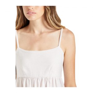 Brixton Kane Midi Dress - Beige Gingham
