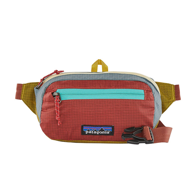 Patagonia - Ultralight Black Hole Mini Hip Pack - Patchwork Cabin Gold ...