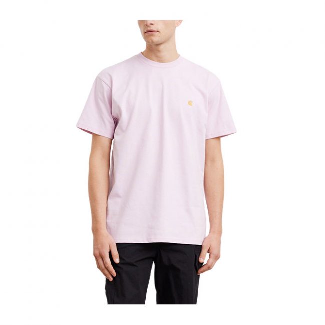 Carhartt S/S Chase T-shirt - Pale Quartz / Gold