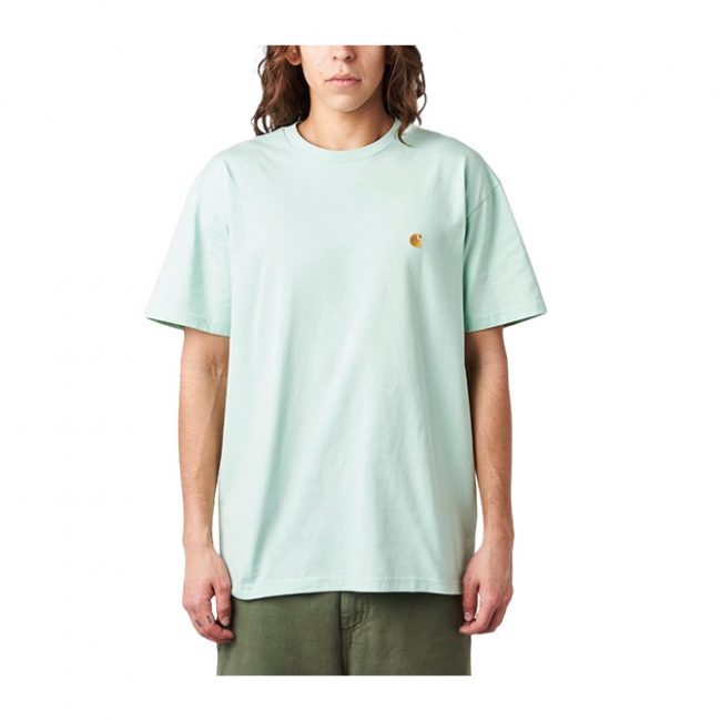 Carhartt S/S Chase T-shirt - Pale Spearmint / Gold
