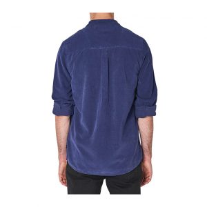 Rollas Men At Work Cord Shirt - Blue
