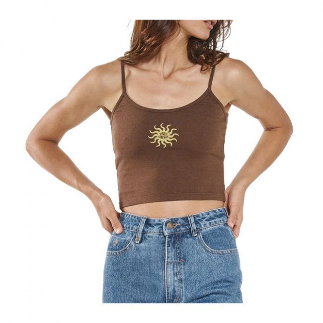 Thrills Solstice Hemp Crop Bound Tank - Cedar