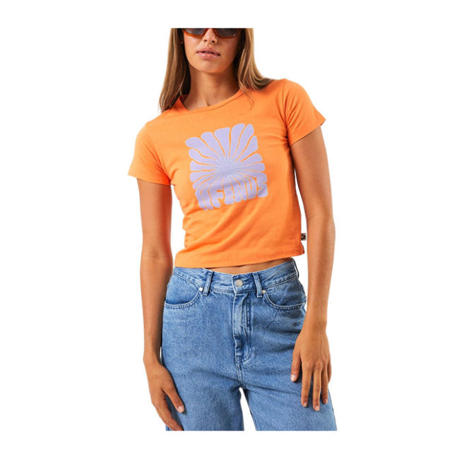 Afends Moomin Recycled Baby Tee - Tangerine
