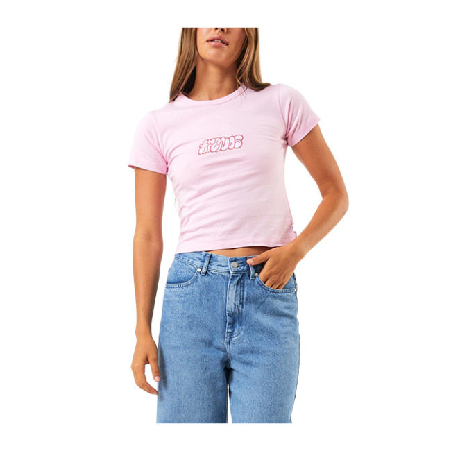 Afends Underworld Recycled Baby Tee - Powder