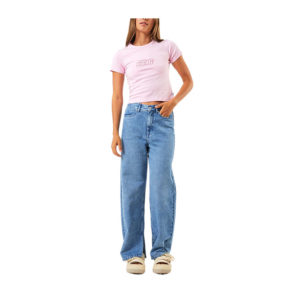Afends Underworld Recycled Baby Tee - Powder