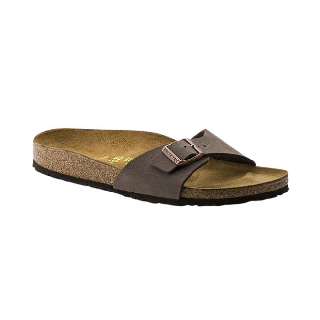 Birkenstock Madrid BirkiBuc Narrow - Mocca