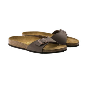 Birkenstock Madrid BirkiBuc Narrow - Mocca